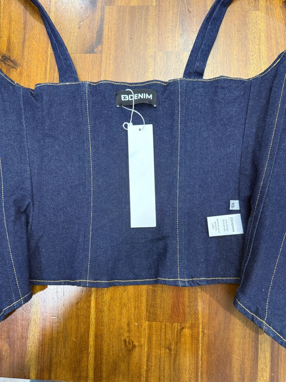 Rainy Denim Corset - Picture 2 of 3